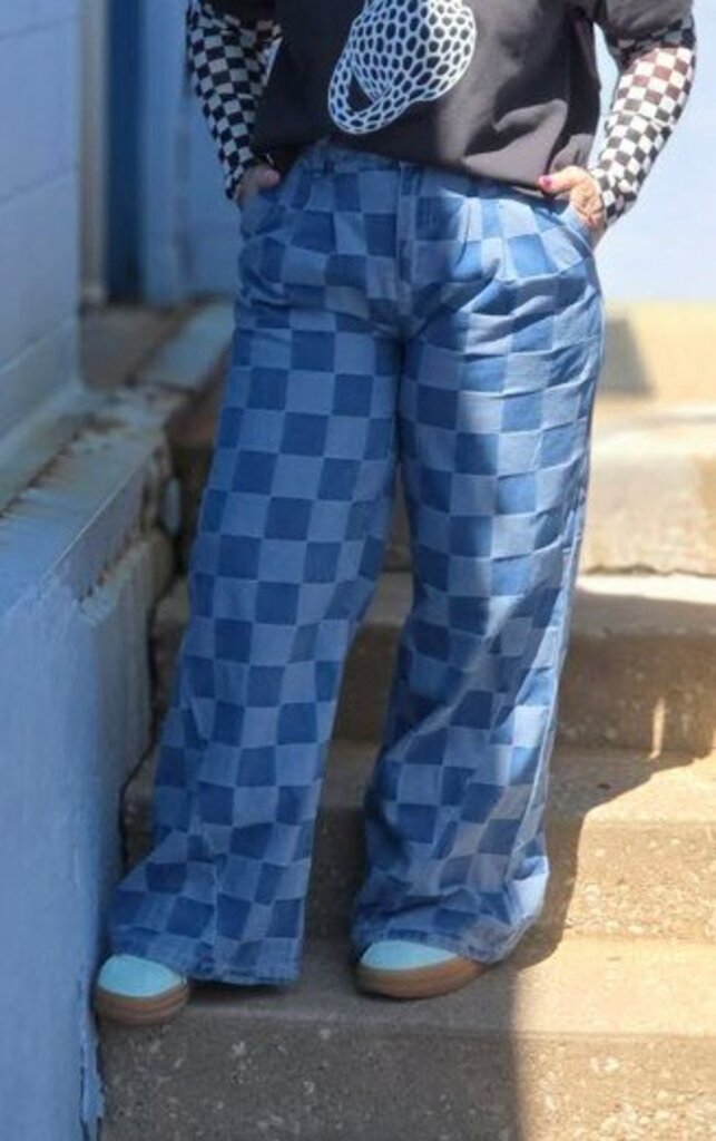 Checkered Jeans
