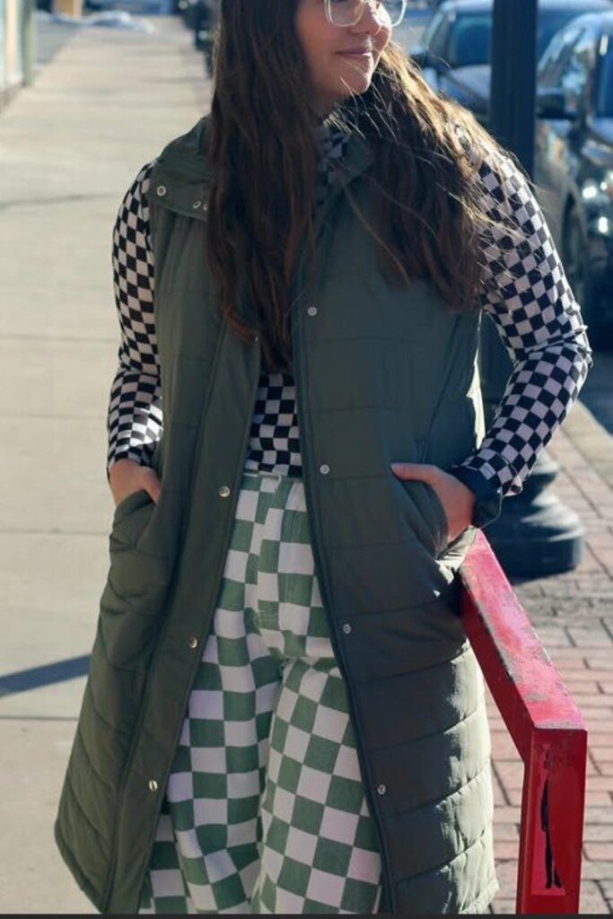 Kendall Long Puffer Vest