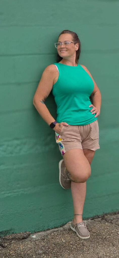 Crochet Side Knit Short