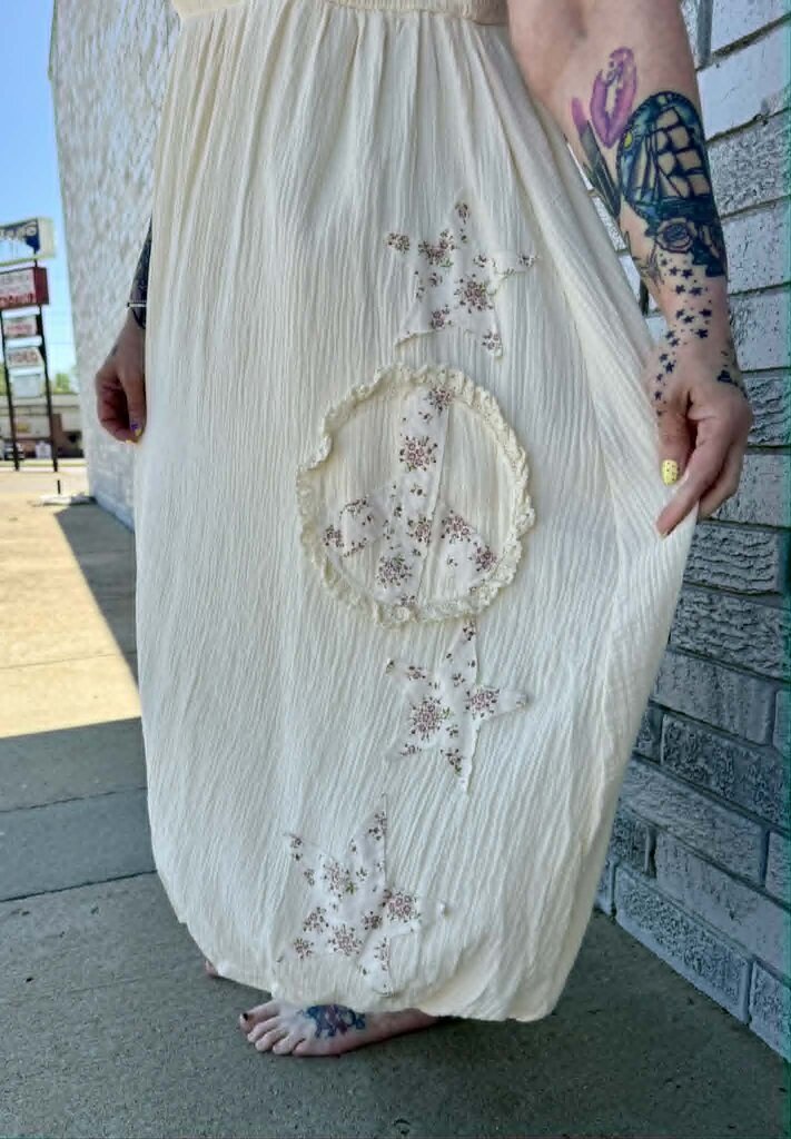 Peace Patchwork Dress