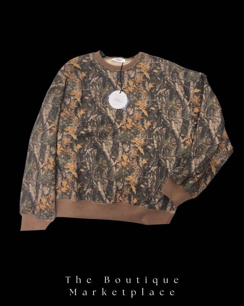 Woodland Camo Lounge Sweatshirt